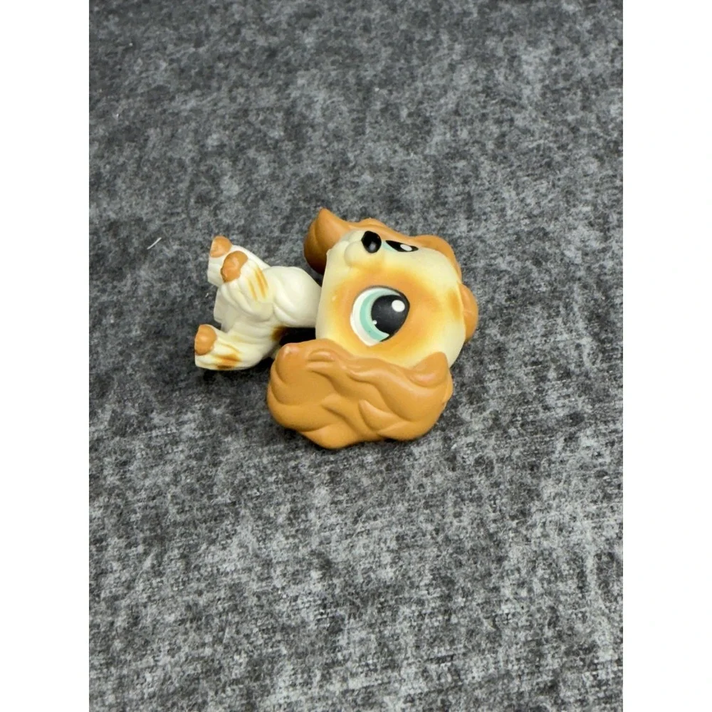 Hasbro Littlest Pet Shop Beige Cocker Spaniel Dog #344 Figure 2006 LPS